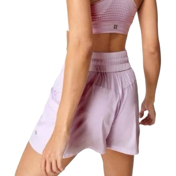 Sweaty Betty Circuit Workout Shorts Light Purple Size 8/10 Medium SB8215 - Picture 2 of 11